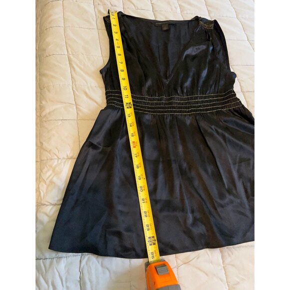 Y2K Express Design Studio Top Women’s Silk Grunge V-Neck Top - Picture 10 of 12